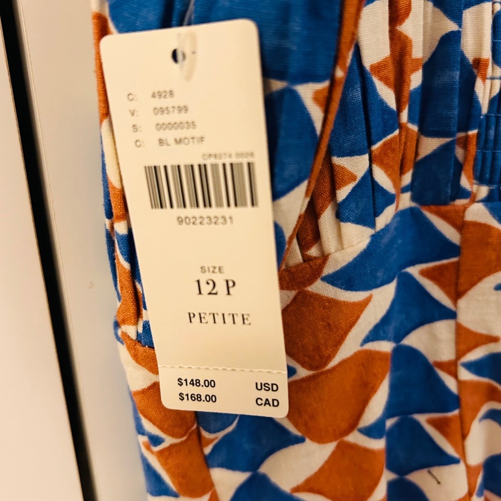 Anthropologie Colorful Geometric Print Dress